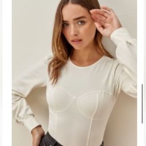 Reformation Emery bodysuit NWT Size M